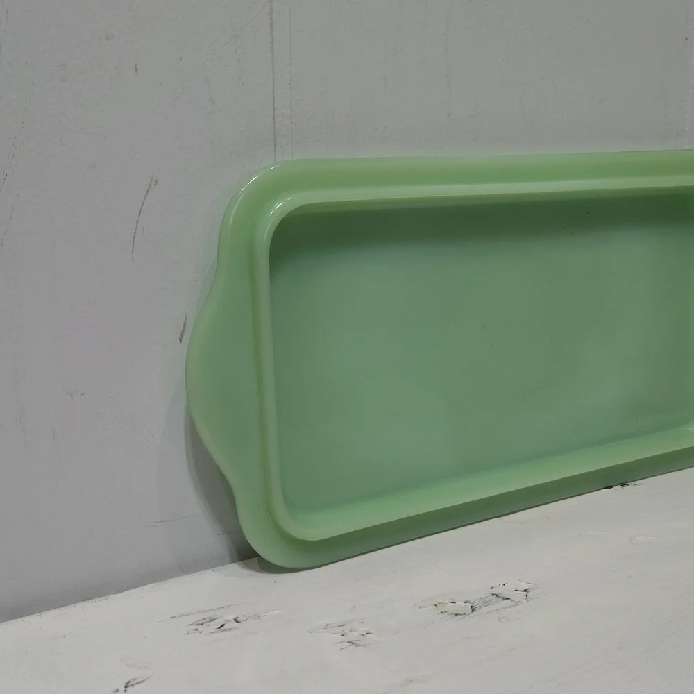 Philbe Fire-King Jadeite Refrigerator Dish Lid Rectangular Tray‎ 10”